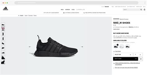 website adidas online store